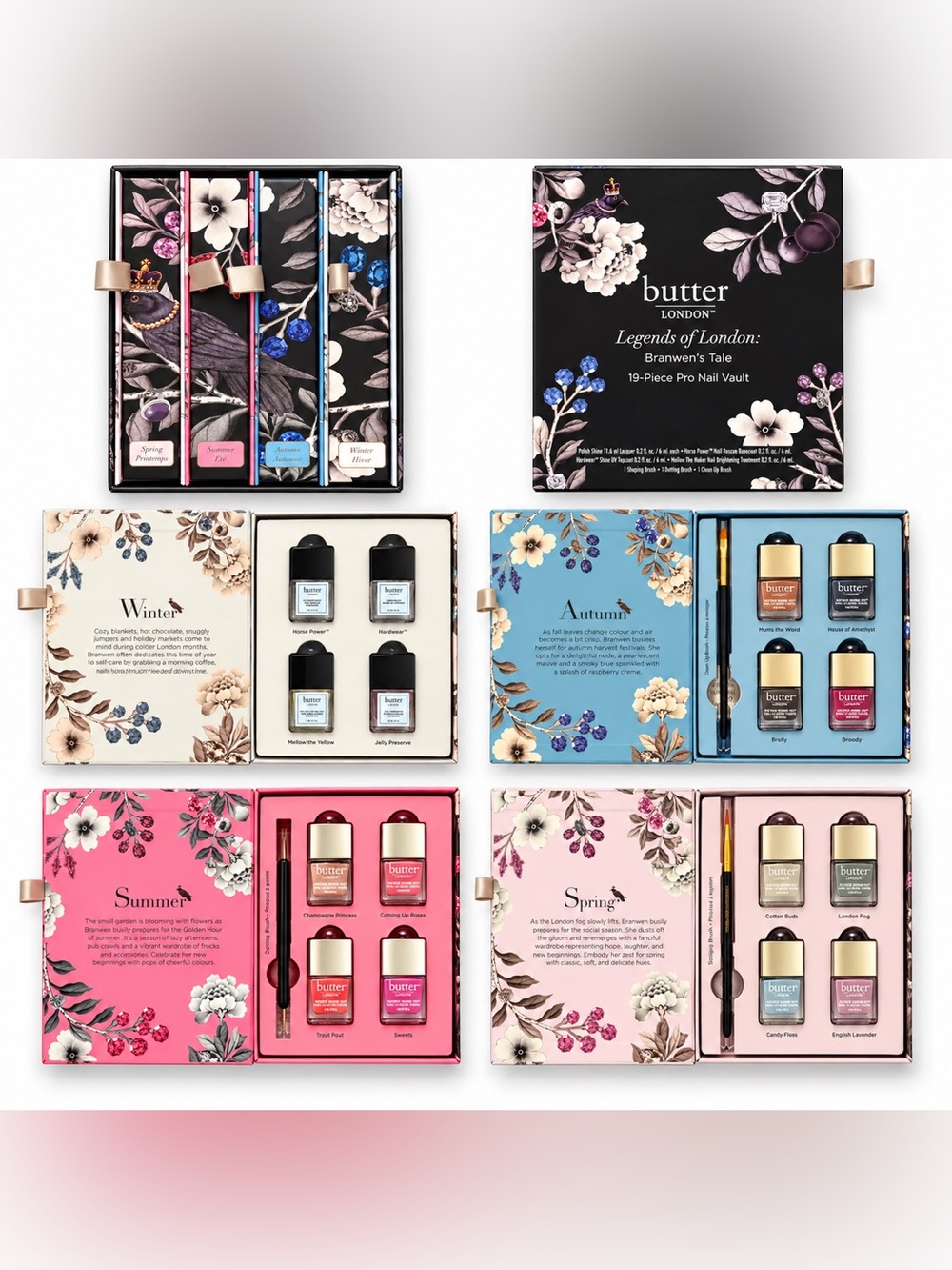 NWT Butter London Legends of London 19pc Pro Nail polish Vault